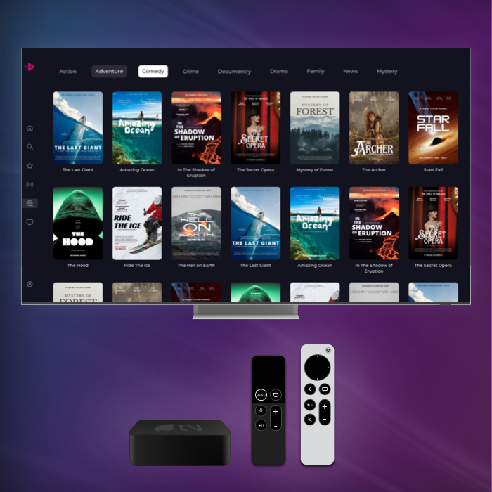 Resume your favorite streaming on any device with Opus IPTV Player, including Samsung Galaxy F22